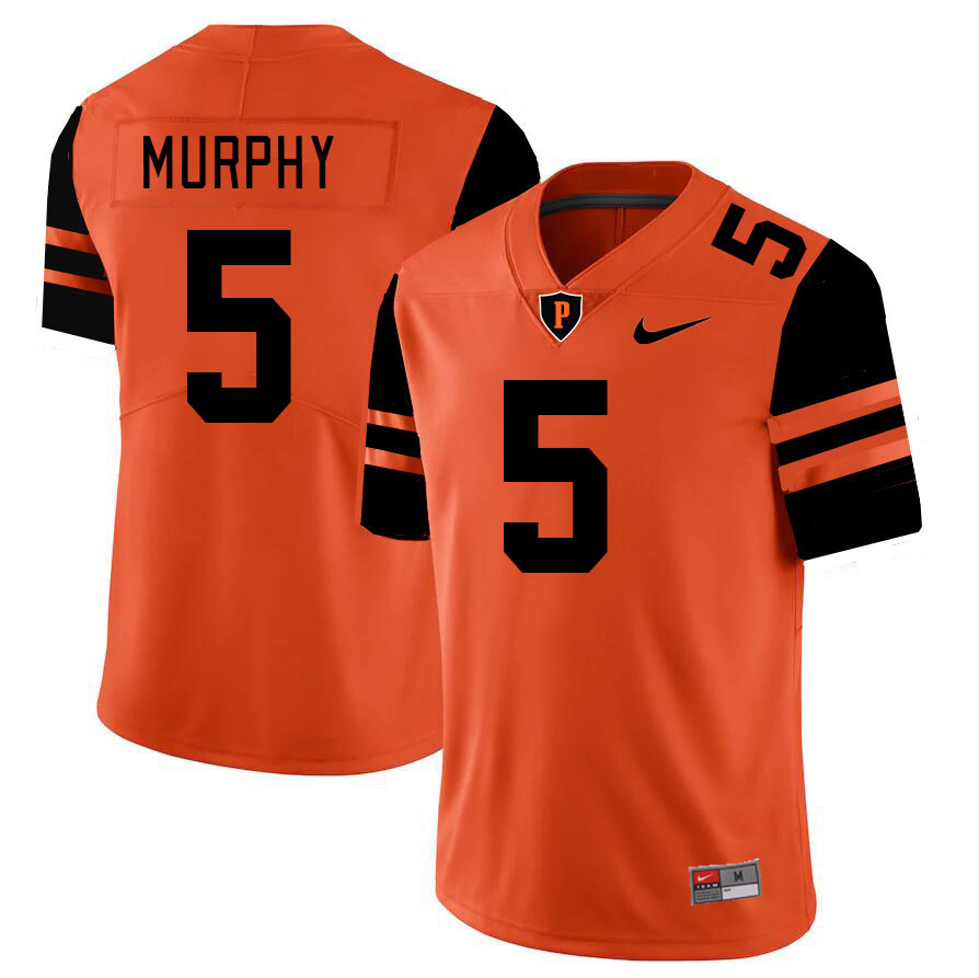Men-Youth #5 Dareion Murphy Princeton Tigers 2023 College Football Jerseys Stitched Sale-Orange